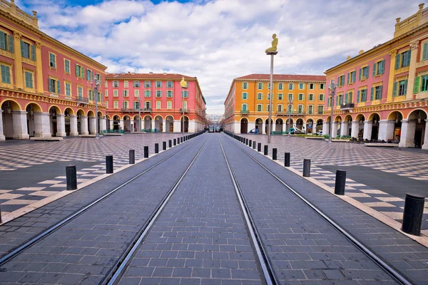 City of Nice Place Massena square colorful view — Stock Photo, Image