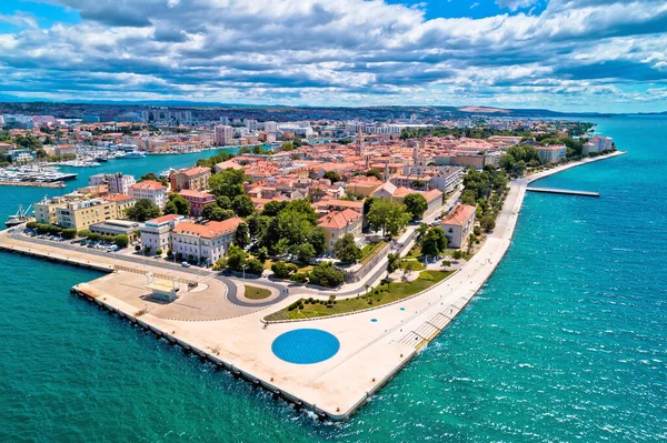 Zadar Stadt Zadar Historische Halbinsel Panorama Luftaufnahme Dalmatien Region Croati — Stockfoto