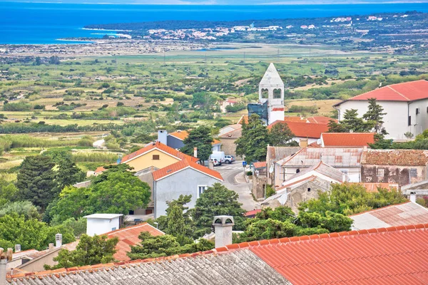 Inseldorf Kolan Auf Der Insel Pag Dalmatien Region Croati — Stockfoto