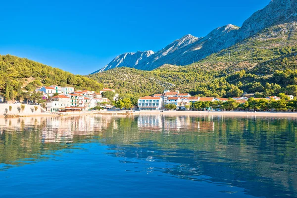 Drvenik Aldeia Makarska Riviera Vista Para Mar Destino Turístico Dalmácia — Fotografia de Stock