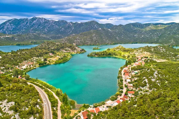 Bacina Lagos Paisaje Vista Aérea Sur Dalmacia Región Croacia — Foto de Stock