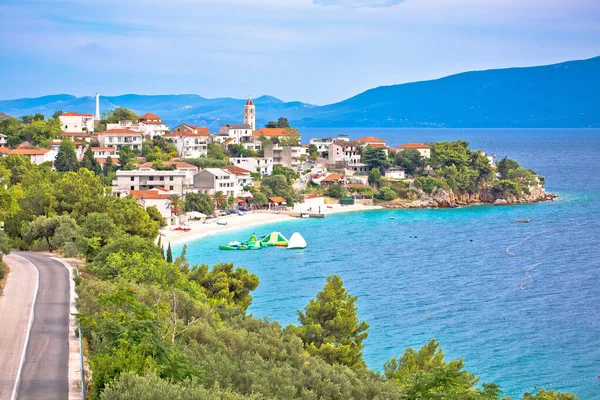 Gradac Aldeia Makarska Riviera Vista Para Mar Região Dalmácia Croácia — Fotografia de Stock