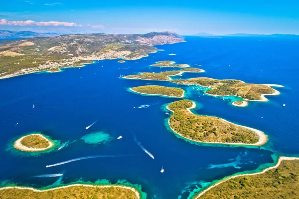 Pakleni Otoci Yachting Destination Arcipelago Airview Hvar Island Dalmatia Region — 스톡 사진