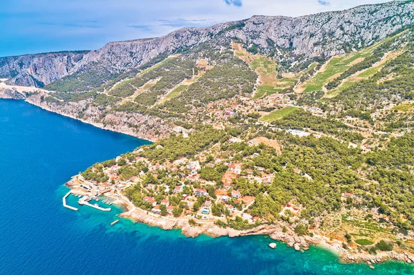 Village Sveta Nedjelja Hvar Island Landscape Aerial View Dalmatia Archipelago — Stock Photo, Image