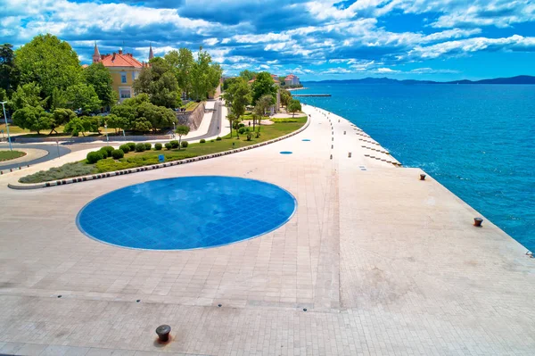 Zadar Stad Van Zadar Beroemde Toeristische Attracties Luchtfoto Uitzicht Dalmatië — Stockfoto