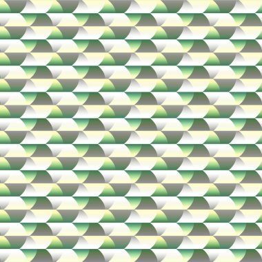 Mozaik, yanılsama geometrik seamless modeli. Dalgalı grafik arka plan. Soyut modern şık doku. Vektör çizim parmak izi, tekstil, ambalaj, duvar kağıdı