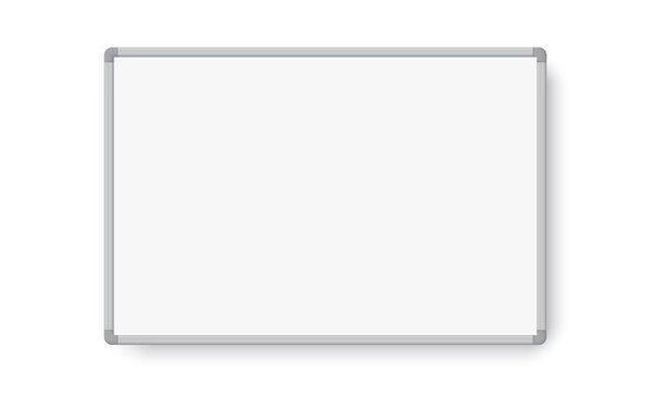 Empty whiteboard magnetic marker with shadow