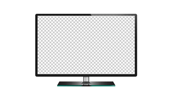 Tv düz ekran lcd, plazma, led tv monitör izole — Stok Vektör