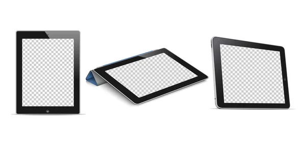 Tablet computer (tablet pc) con schermo trasparente — Vettoriale Stock