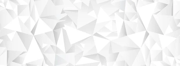 白い多角形の抽象的なモザイクの背景 — ストックベクタ
