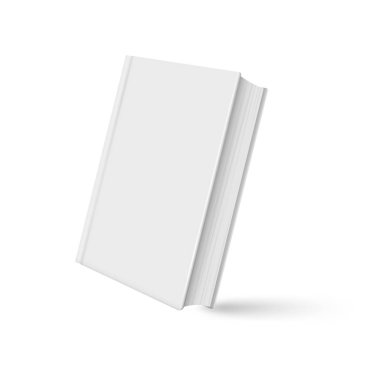 Kitap mockup gerçekçi beyaz arka plan üzerinde gölge ile
