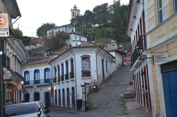 Kaplica Historycznego Miasta Ouro Preto Brazil — Zdjęcie stockowe