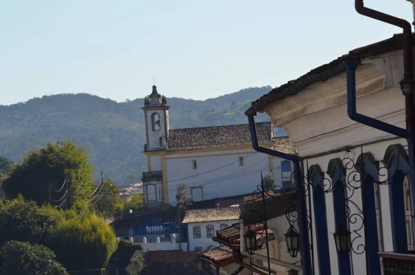 Kaplica Historycznego Miasta Ouro Preto Brazil — Zdjęcie stockowe