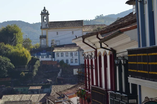 Kaplica Historycznego Miasta Ouro Preto Brazil — Zdjęcie stockowe