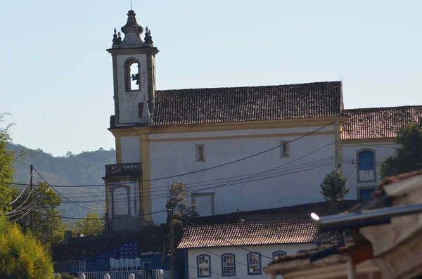 Kaplica Historycznego Miasta Ouro Preto Brazil — Zdjęcie stockowe