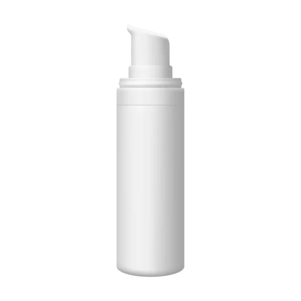 Vector maqueta de botella cosmética realista con dispensador . — Vector de stock