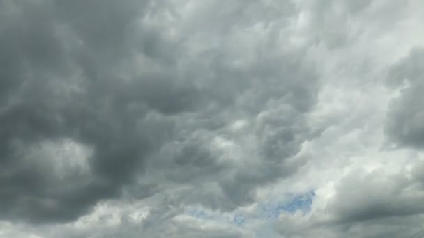 Awan Bergerak Cepat Awan Putih Berjalan Atas Langit Biru Waktu — Stok Video