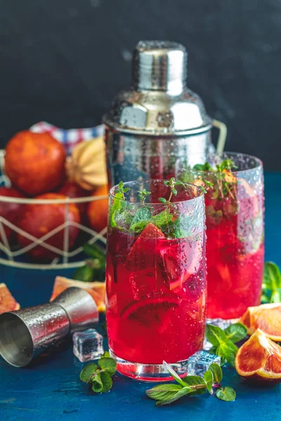 Cocktail bloedige oranje Margarita in Highball glas — Stockfoto