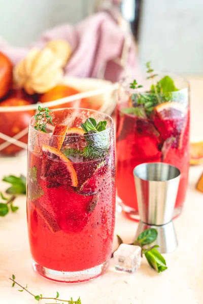 Cocktail blodiga apelsin Margarita i Highball glas — Stockfoto