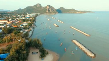 Hava klong görünümünü uyarmak sahil prachuap khiri khan Tayland Güney