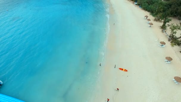 Drone Постріл Nyang Phee Острів Андаманське Море Кордоні Таїланд Янма — стокове відео