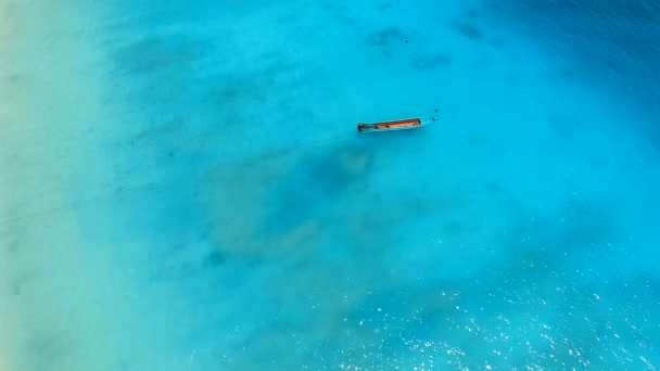 Flygfoto Över Nyang Phee Andaman Havet Gränsen Thailand Och Burma — Stockvideo