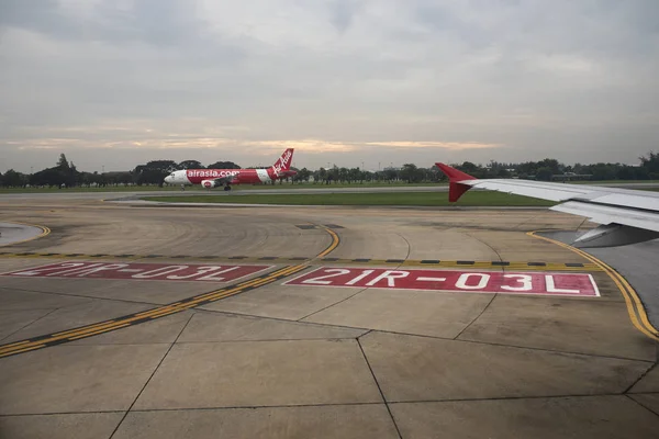 Bangkok Thailand November2017 Airasia Flugzeug Hebt Von Der Landebahn Des — Stockfoto