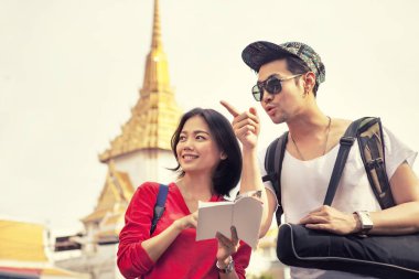 hedef bangkok Tayland Seyahat Rehberi kitap ayakta tutan genç Asya Turizm 