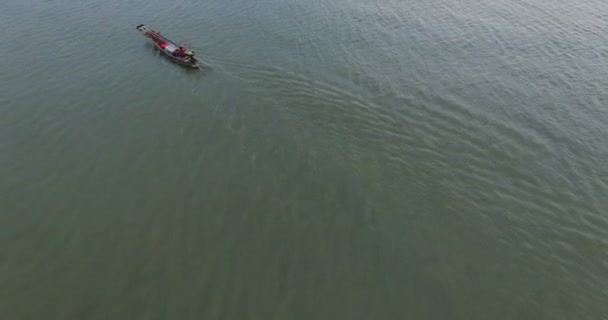 Bateau Queue Longue Dans District Bangpoo Samuthprakarn Banlieue Bangagara Thailand — Video