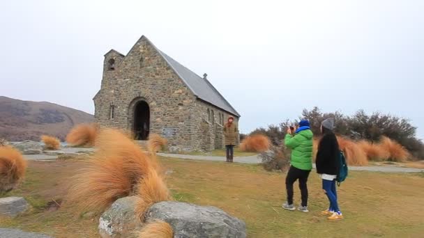 Atração Turística Para Igreja Bom Pastor Dos Destinos Viagem Mais — Vídeo de Stock