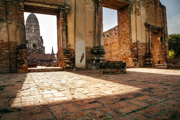 Wat Ratchburana Tempel Ayuthaya Welterbe Der Unesco Thailand — Stockfoto