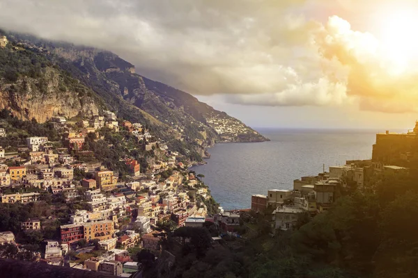 Positano Città Sout Italia Destinazione Più Popolare Viaggio — Foto Stock