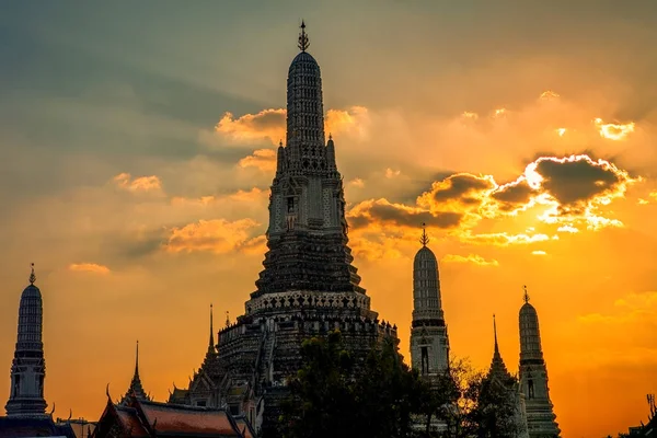 Ват Арун Пагода Ориентир Бангкок Столице Таиланда — стоковое фото