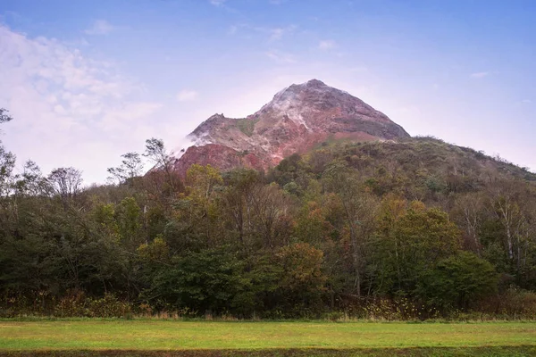 Showa Shinzan Recém Vulcão Montanha Dos Destinos Viagem Mais Populares — Fotografia de Stock