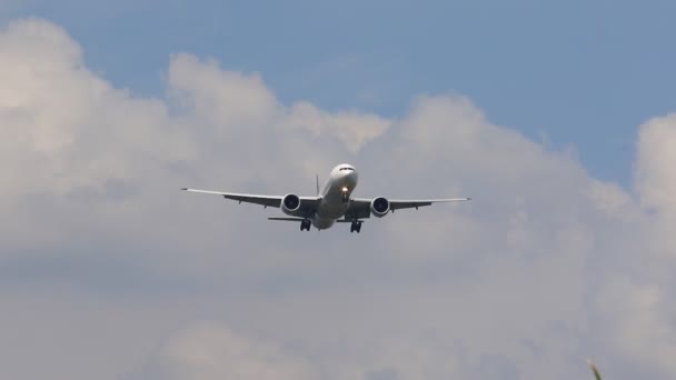 Passenger Airplane Approach Landing — Stock Video