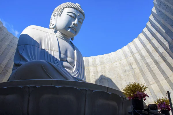 Hokkaido Japan Październik8 2018 Japoński Buddyjski Posąg Wzgórzu Buddha Sapporo — Zdjęcie stockowe