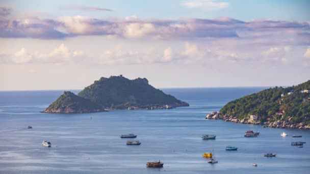 观塘港湾美丽的时隙是泰国南部最受欢迎的旅游目的地之一 — 图库视频影像
