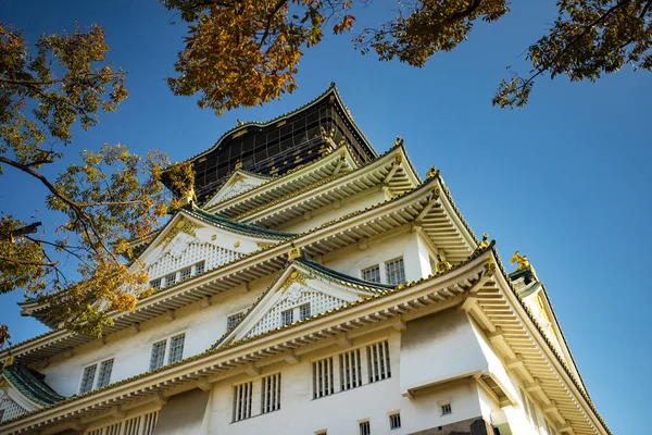 Inne Sceny Zamek Osaka Jeden Najbardziej Popularnym Celem Podróży Japonii — Zdjęcie stockowe