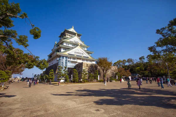 Japonia Osaka November7 2018 Duża Liczba Atrakcja Turystyczna Zamek Osaka — Zdjęcie stockowe