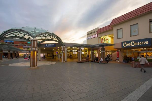 大阪日本 2018年11月 5月30日 米诺火车站的外部 米诺站是结束的春秋 米诺火车线 — 图库照片
