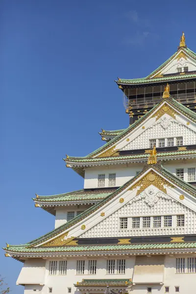 Zamek Osaka Jeden Najbardziej Popularnym Celem Podróży Japonii — Zdjęcie stockowe