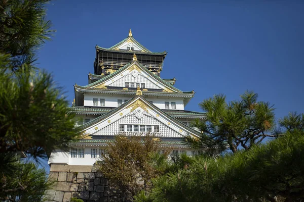 Otra Escena Osaka Castillo Uno Los Destinos Más Populares Viaje — Foto de Stock