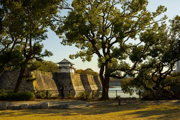 Osaka Castle Japan One Most Popular Traveling Destination — Stock Photo, Image