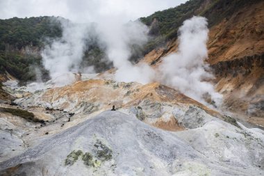  Jigokudani noboribetsu Vadisi bir sapporo Hokkaido'da en popüler seyahat hedef
