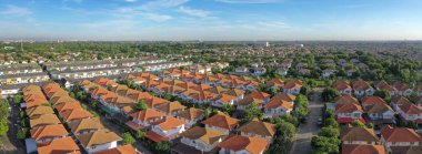 bangkok tayland ev köy yüksek açı görünümü 