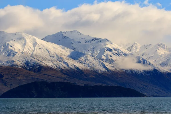 Beautiful Snow Mountain Wanaka Town New Zealand — Stock Photo, Image