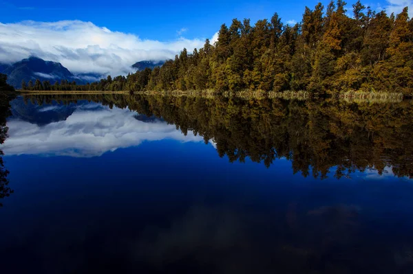 Hermosa Escena Matheson Lago Del Sur Nueva Zelanda — Foto de Stock