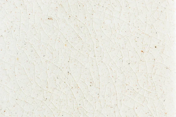 Close Background Texture Stretch Marks Cracked White Cream Glazed Tile — Stock Photo, Image