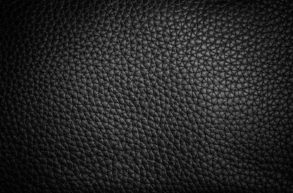 Fond Texture Véritable Feuille Cuir Noir Sur Sac Cuir — Photo