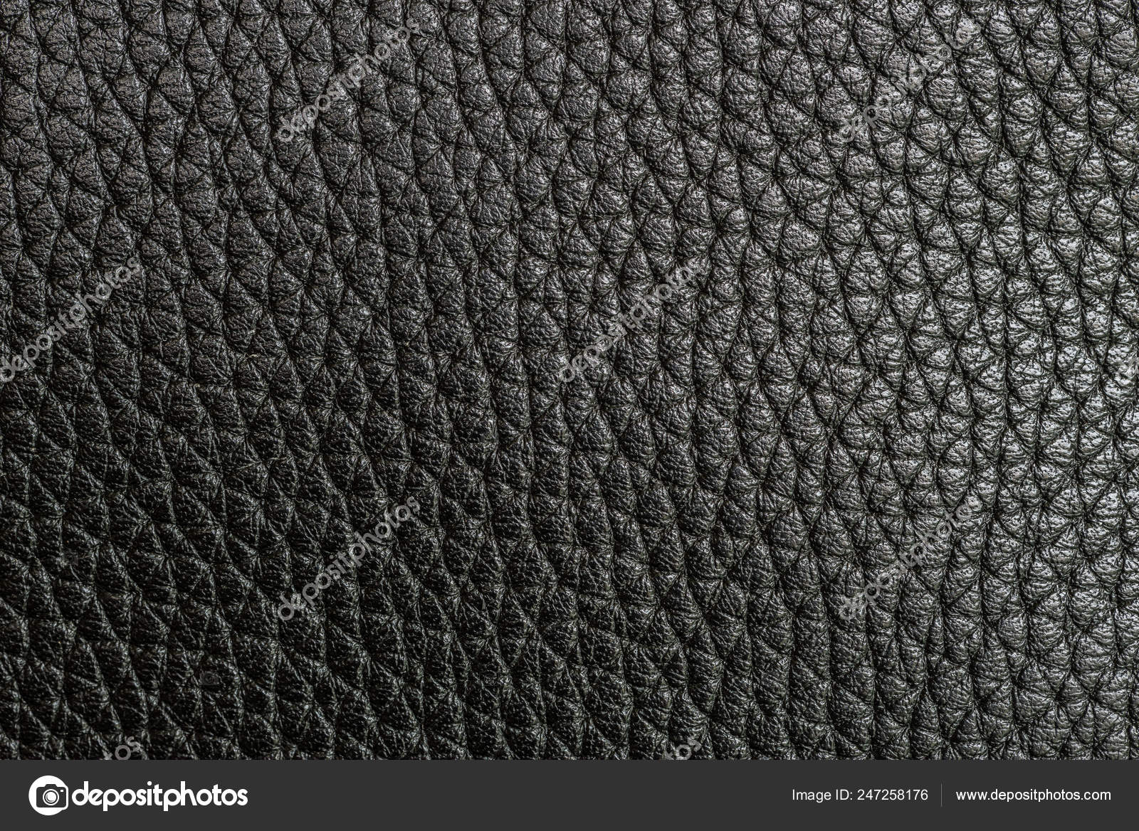 Background Texture Real Black Leather Sheet Bag Leather Stock